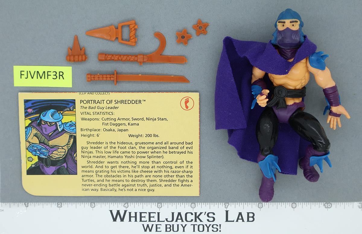 Shredder SOFT HEAD 100% Complete Teenage Mutant Ninja Turtle