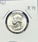 1963 WASHINGTON QUARTER 90% SILVER SILVER COIN .