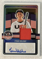 2023 USA Stars Stripes #15UEH Patch Auto Ethan Holliday RC Signatures Prime /25!