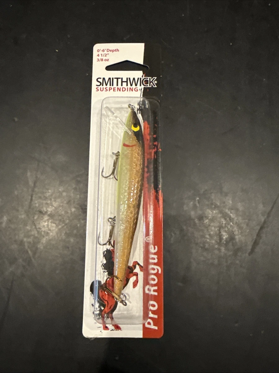 Smithwick E8 Rogue Suspending Lure - Silver Yellow Clown (4,5'' Body, 1/2 Oz) NIP