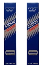 500 Wizamet Super Iridium Double Edge Safety Razor Shaving Blades Made In Russia