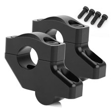 1 1/8" Handlebar Bar Risers Motorcycle Bar Clamps 28mm Bar For Motorbike Black