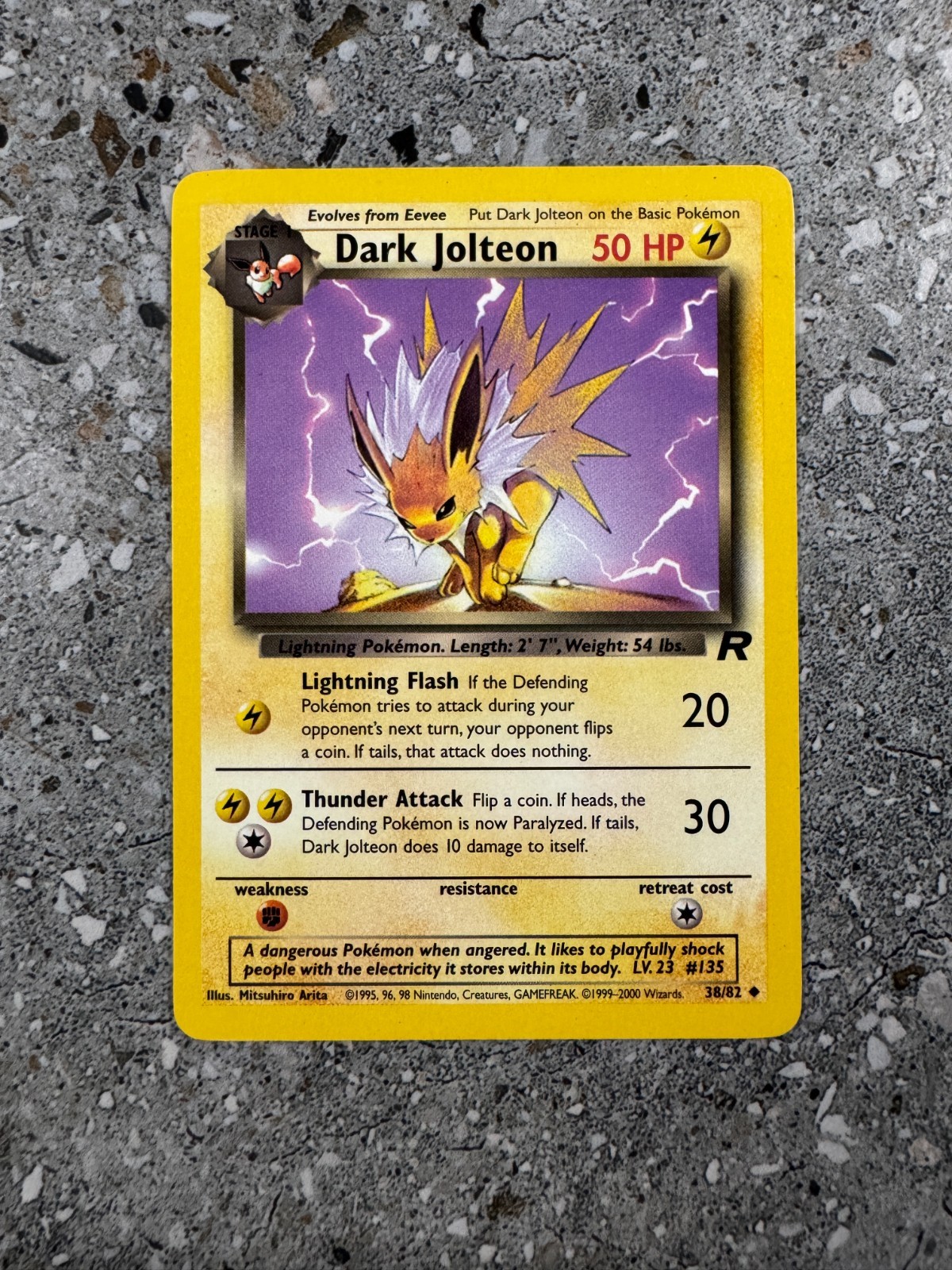 Pokemon TCG Cards Dark Jolteon 38/82 Team Rocket Uncommon NM
