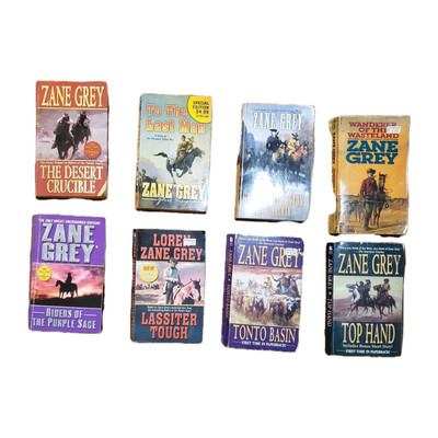 Zane Grey Western Novels Lot Of 7 READ