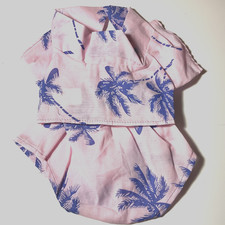 Vintage 1986 Tonka Pound Pur-r-ries Cat Outfit 2 Piece Pink  Blue Top  Bottom