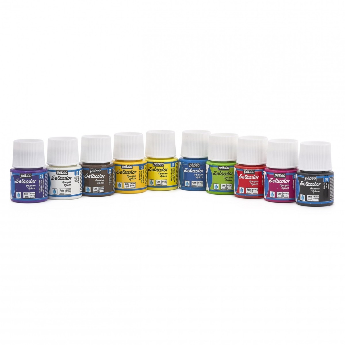 Pebeo Setacolor Vernice Per Tessuto Opaca | Bottiglia 45ml Colore Blue Pearl | Effetto Madreperla Iridescente - 2