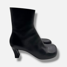 Bottega Veneta Women's Black Heeled Ankle Boots Nico Shoe Size 38