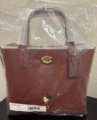 Disney X Coach Willow Minnie Mouse Crossbody Tote Bag