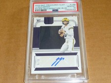 2024 National Treasures J.J. JJ MCARTHY AUTOGRAPH/AUTO JERSEY /75 VIKINGS PSA 10