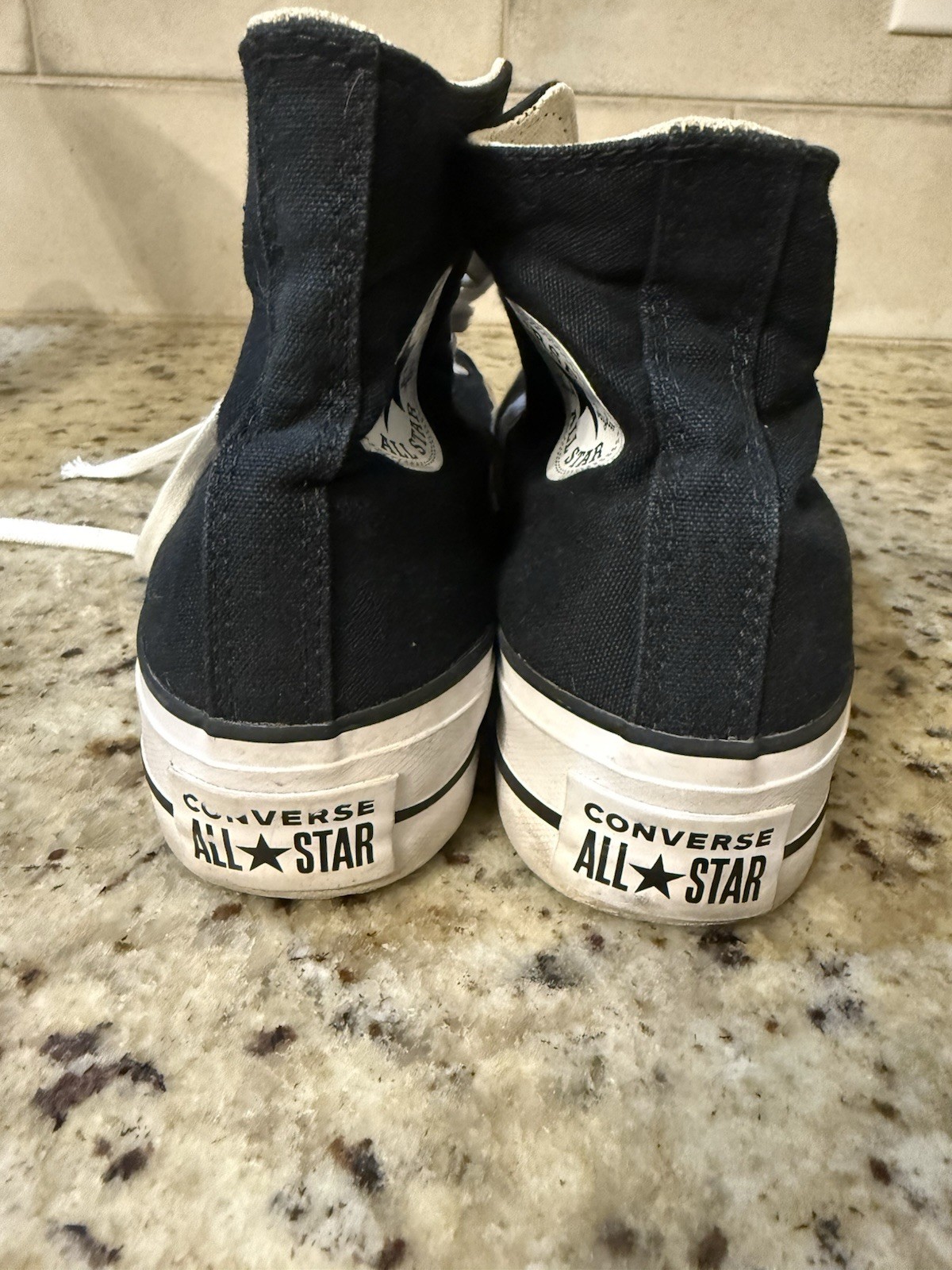 Converse Chuck Taylor Platform High Top Sneakers Black Women’s Size 7 GUC thumbnail 3