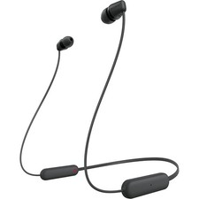 Wireless Earbuds Bluetooth Headphones Sony WI-C100 Black in-Ear Built-in
