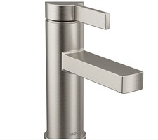 Moen 84774SRN Beric 1-Hole Centerset Modern Bathroom Faucet Brushed Nickel