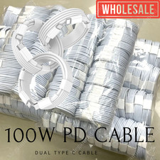 For iPhone 15 16 17Air Macbook Pro 100W USB C Type C Fast Charger Cable Cord Lot