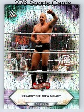 2021 Topps WWE Foilboard #45 Cesaro def. Drew Gulak