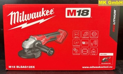 Milwaukee M18 BLSAG125X -0 Akku-Winkelschleifer, 18V, 125mm, M18BLSAG125X-0