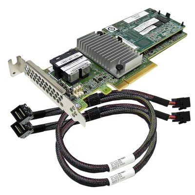 IBM ServeRAID M5210 12Gb 1GB Cache RAID Controller 46C9111 +2x 00FN501 Cables