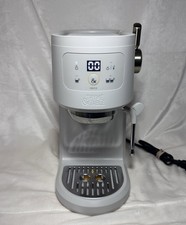 Mini máquina de café espresso tomillo y mesa barista 15 bares presión blanca sin filtro portafiltro
