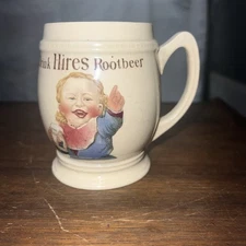 Antique Hires Root Beer Mug Mettlach Villeroy & Boch 1890’s (3095 IV)