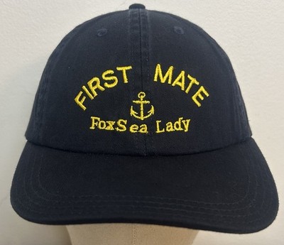 First Mate Fox Sea Lady Adjustable Baseball Cap Navy Nautical Anchor OSFM