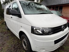 VW Transporter T5.1 Van White Windows And RIB Back Seat Extras 6 Seater