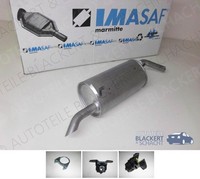 Imasaf ESD Auspuff Endtopf+Anbauteile für Citroen / Peugeot C3 Picasso 207+CC+SW