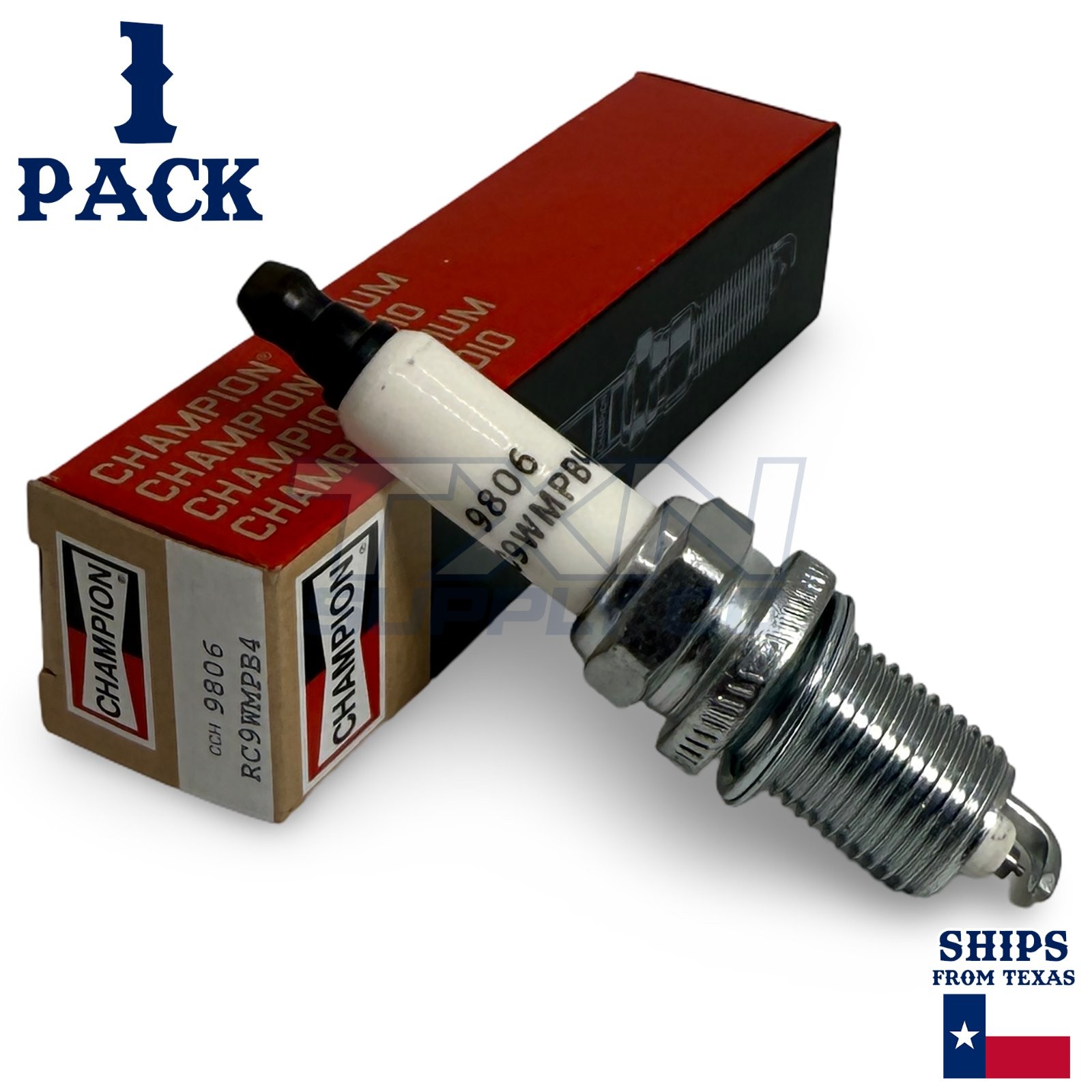 Champion 9806 Iridium Spark Plugs RC8WMPB4 - 1 Pack