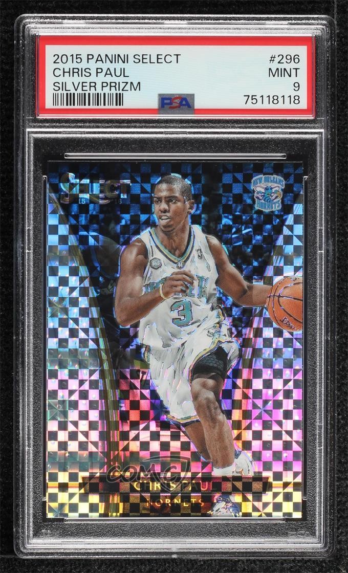 2015-16 Panini Select Courtside Silver Prizm Chris Paul #296 PSA 9 MINT 1yj