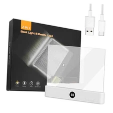 Flat Book Light, Rechargeable Student Reading Lamp Book Light LED Reading Book 