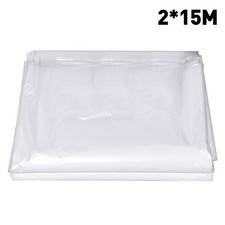 Heavy Duty Clear Polythene Sheet Roll Plastic Sheeting Garden Greenhouse Cover U