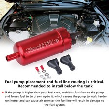 Universal Inline High Pressure Fuel Pump Installation Kit Replacement 0580464070 Universal Inline High Pressure Fuel Pump Installation Kit Replacement 0580464070