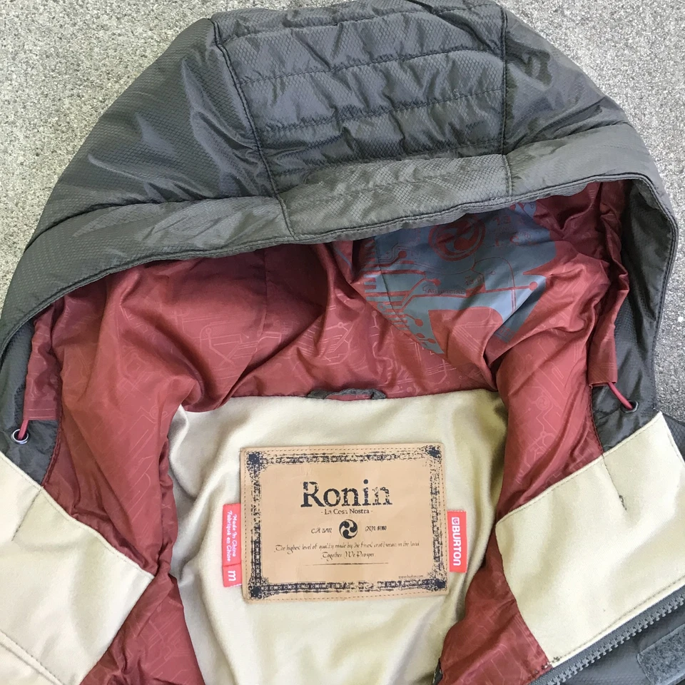 Chaqueta acolchada mediana BURTON RONIN para hombre gris medio snowboard esquí La Cosa Nostra Foto 3 de 4