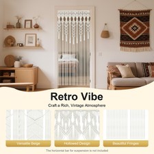 Large Macrame Wall Hanging Hand Woven Tapestry Boho Chic Art Bohemian Home Decor
