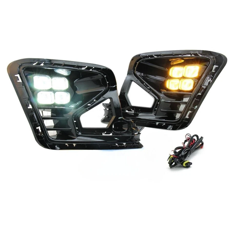 Par de luces LED de circulación diurna bicolor para Kia RIO K2 2022-2023 Foto 2 de 4