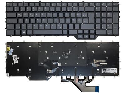 DE - Tastatur keyboard mit RGB Beleuchtung kompatibel für DELL Alienware M17 R2
