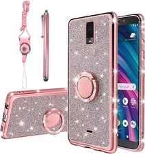 for Blu View 3 Case Compatible for Blu View3 B140DL Phone Case for Women Glit...