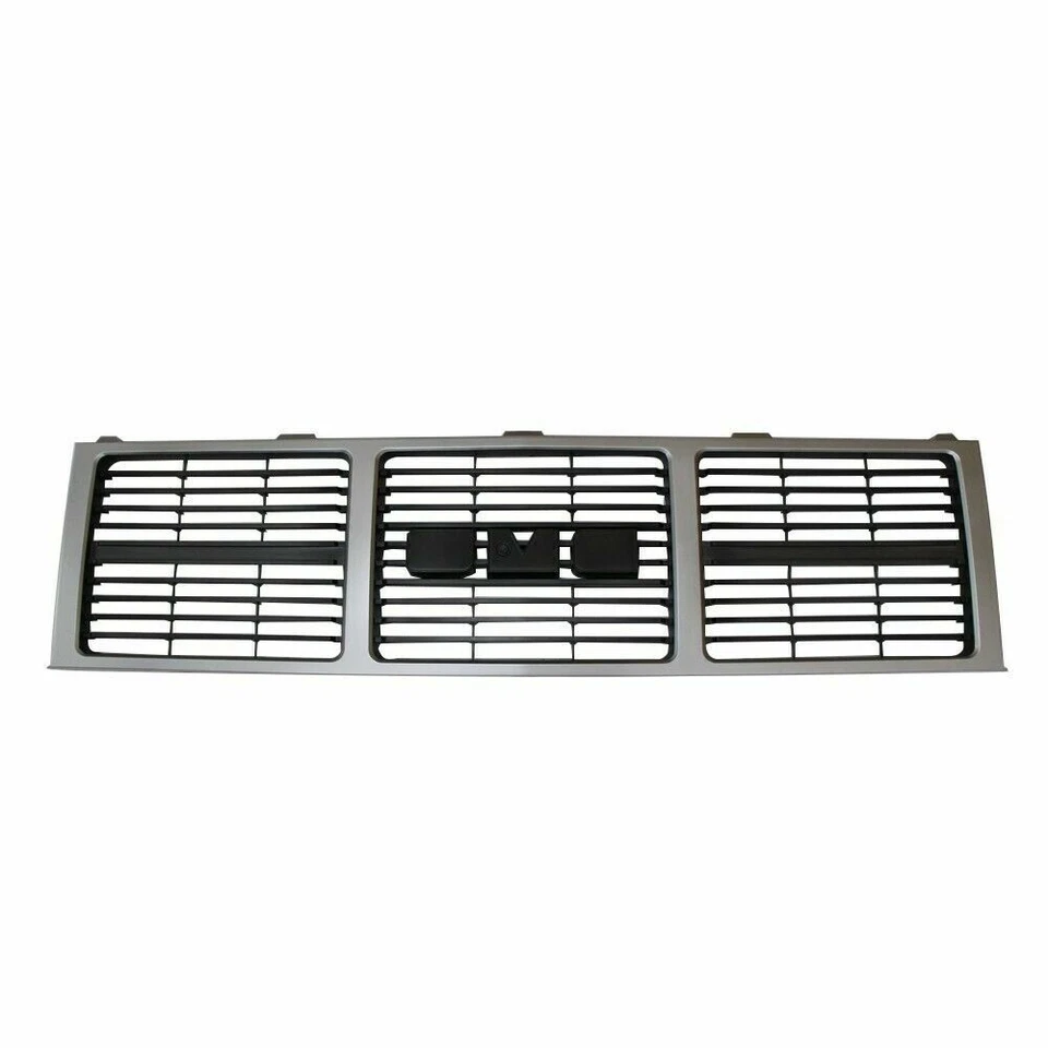 Front Grille Silver Gray For85 86 87 88 GMC C/K Jimmy 87-88 R/V Pickup Dual Lamp Foto 3 de 4