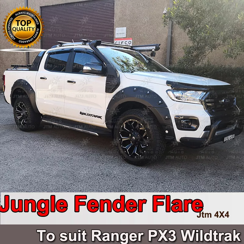Jungle Black Fender Flares Paso de rueda para adaptarse a Ford Ranger PX3 Wildtrak ranger px3 Jungle Black Fender Flares Paso de rueda para adaptarse a Ford Ranger PX3 Wildtrak