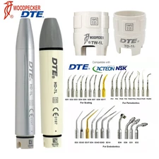 Woodpecker DTE Dental Ultrasonic Scaler Tips, HD-8L LED Handpiece/Torque Wrench