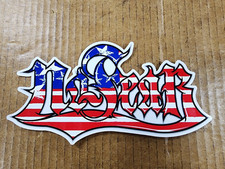 Vintage No Fear Sticker American Flag