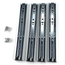 Lontan 3-Fold Soft Close Cabinet Drawer Slides 12 Inch 2 Pairs, 100 lbs capacity