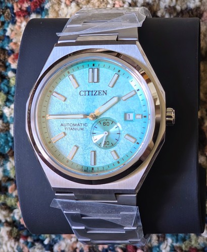 Citizen Zenshin Automatic Titanium Sapphire NJ0180-80M Green Dial Men's Watch - 第 3/8 張圖片
