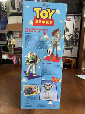 Vtg Disney 1995 Thinkway Toy Story Pull-String Talking Woody NEW