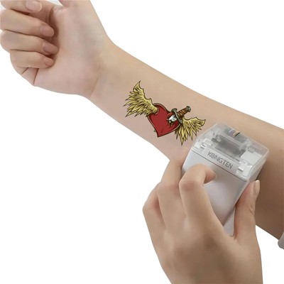 MHT-WG01 Portable Handheld Inkjet Printer Temporary Tattoo Color QR Code