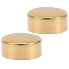 2 Pcs Brass Stair End Caps Gold Handrail Polished Endcaps Head