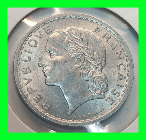1950 5 FRANC France Coin - Vintage World Coin