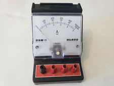 Lot of 5 Globe D.C Amp/Milliamp Meter Model EDM-05 Vintage