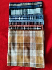 6 QUALITY Mens Handkerchiefs Hankies Hankerchief Cloths 100 Cotton 17"x 17" A