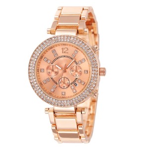 damenuhr rosegold strass