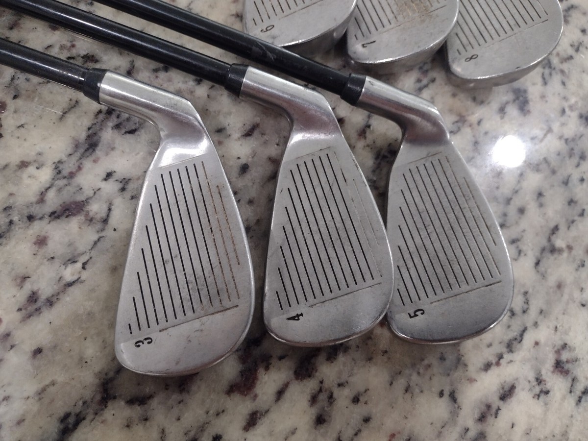 Rare Burberry Golf Clubs Iron Set 3-9 PW SW Right Handed Regular