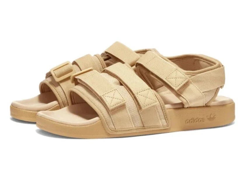 Sandalo Adidas Adilette 2.0 taglia 7 regno unito turista tedesco da uomo scivoli vacanze sole